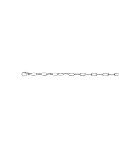18CT W/G OVAL LOOP NKLT